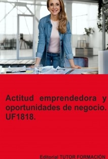 Actitud emprendedora y oportunidades de negocio. UF1818.